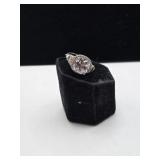 Silver and CZ Ring size 8 marked 925  7 grams