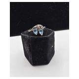 Silver Ring size 8 marked 925  3 grams