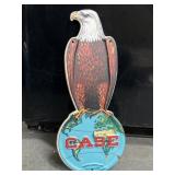 Case Eagle embossed sign 16 x 6.5"