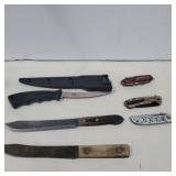 Ecko bass pro Ozark trial and other knives and