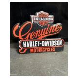 Harley Davidson embossed metal sign 11 x 13"