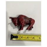 Modern buffalo gas cast-iron coin bank