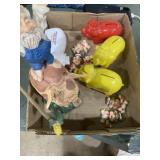 Pig-Themed Bank & Figurine Lot ï¿½ Vintage Plastic