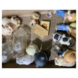 Farm Animal Figurine & Piggy Bank Lot ï¿½ Pigs, Cow