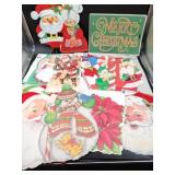 Christmas cardstock window decorations (some