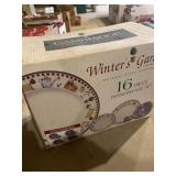 Winters Garden 16 piece dinnerware set