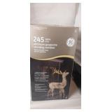 GE wire frame Pre-lit standing reindeer 54in 245