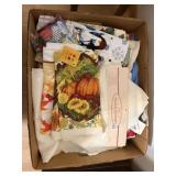 Assorted New Holiday Kitchen Towels & Table