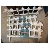 Lot of Decorative White Garden Edging Fence