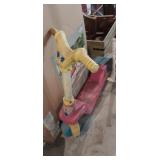 Playskool pink plastic scooter