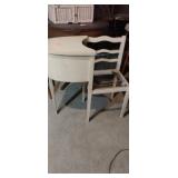 White painted phone table missing seat