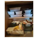 Cabinet w/ contents recipes glass dishes