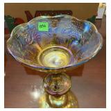 Indiana Glass Harvest Amber Carnival Glass