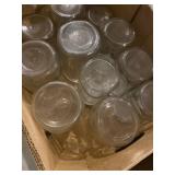 11 mason jars of various sizes