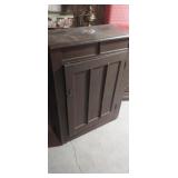 Small wooden cabinet 28x38x14in