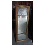 Ornate golden frame mirror 53x19in