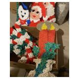 vintage melted plastic popcorn Christmas