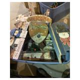 Top full of Christmas wall, hangers, and other