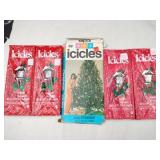 5 packs of icicles 1,000 strands 18 in