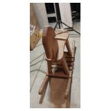 Wooden rocking horse