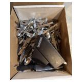 Assorted Flatware an Faberware Knife Block with