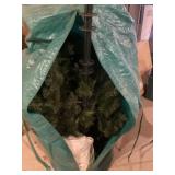 Christmas tree in protective storage bag