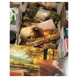 Artwork placemats and two other art pieces