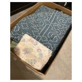 Variety of blankets and other fabrics