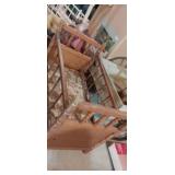 Wooden doll crib