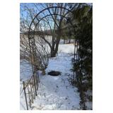 Aged/Vintage Style Metal Garden Arbor