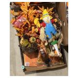 Fall decor, scarecrows, leaves, pumpkin leaf