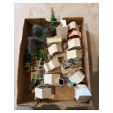 Vintage Japan Putz-Style Miniature Village Houses