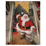 Santa Christmas tree large poster 3 ft x 6 ft