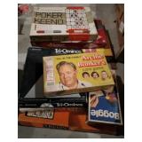 Games poker -keeno ,boggle, Scrabble, battle of