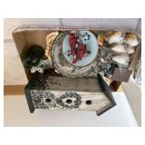 Assorted lot of bird themed decor