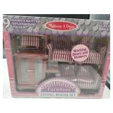 Melissa and Doug doll furniture living room set