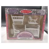 Melissa and Doug doll furniture nursery set