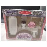 Melissa and Doug doll furniture bathroom set