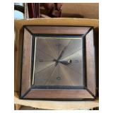 Elgin Quartz Square Wall Clock with Date Window