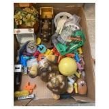 Knickknacks lot, including bear, train, magnetic