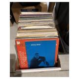 Box of assorted vinyl records