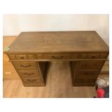 Traditional Double Pedestal Executive Desk with