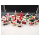 Vintage Christmas novelty candles