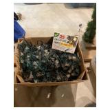 Box full of holiday lights