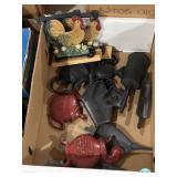 Cast-iron wall decorations, etc.