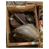 Mix of silver plate, vanity tray, and other