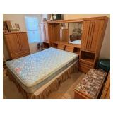 Huge Vintage Solid Oak "Wambold" Solid Oak Queen