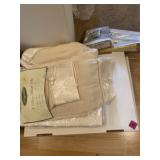 Lot of new and used curtains and towel sets