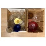 Large Lot of assorted decorative glass