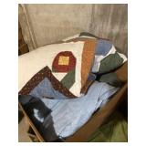 Patch quilt, and two blankets